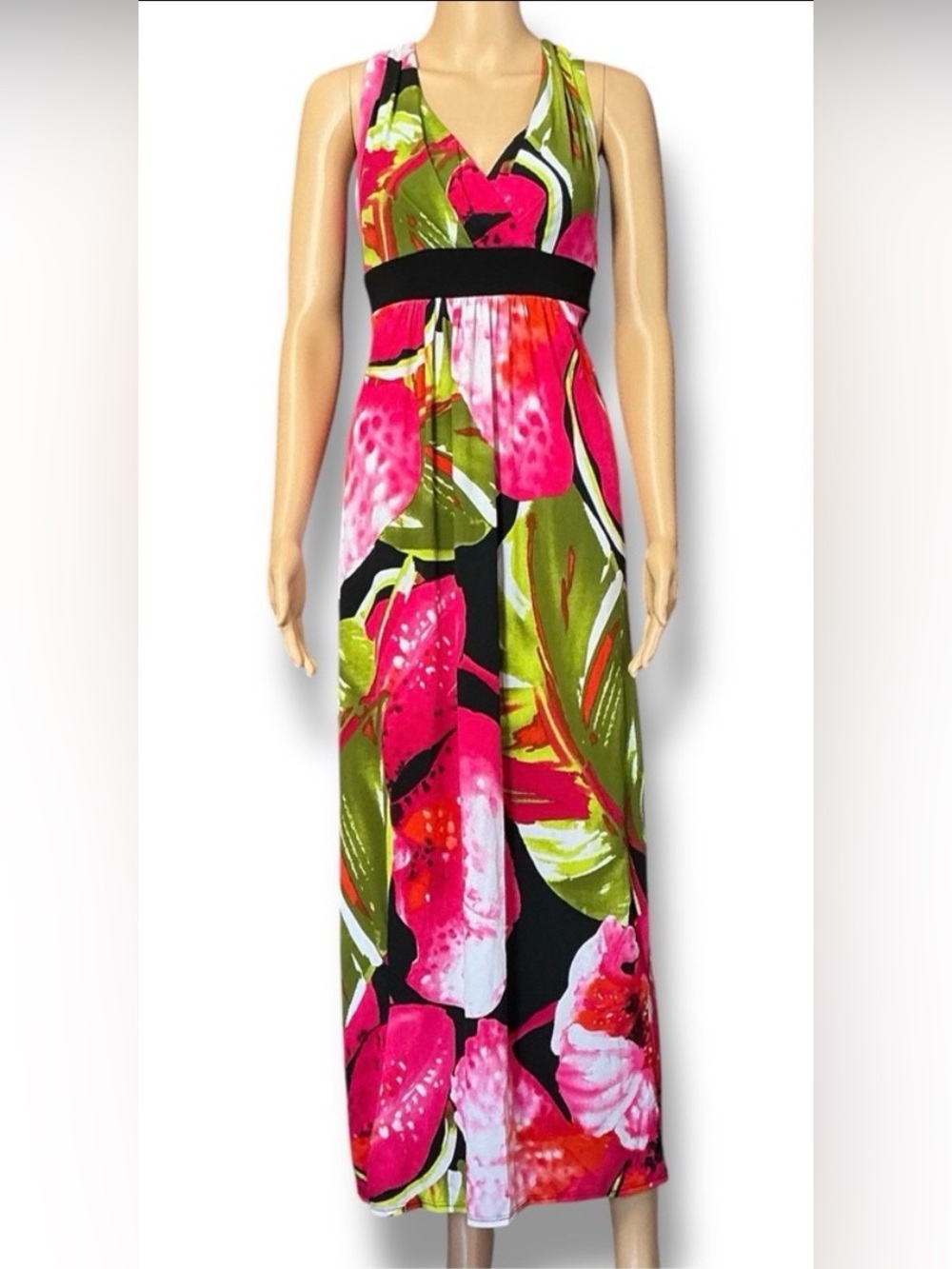 Ronni Nicole Floral Party Cocktail Sleeveless Maxi Dress